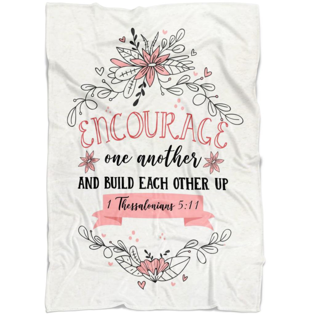 Encourage One Another Bible Verse Blanket Quilt Bedding