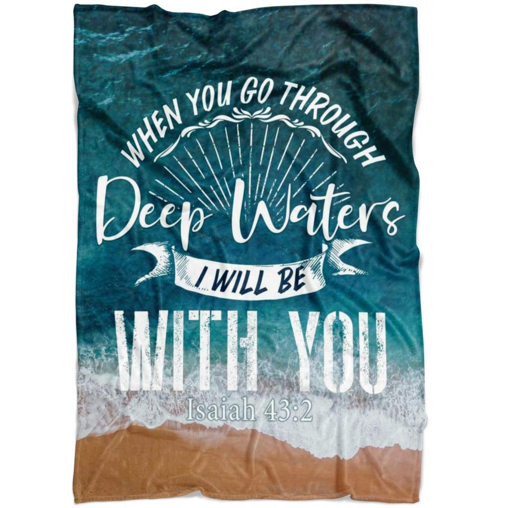 I Will Be With You Bible Verse Fleece Blanket Quilt Bedding