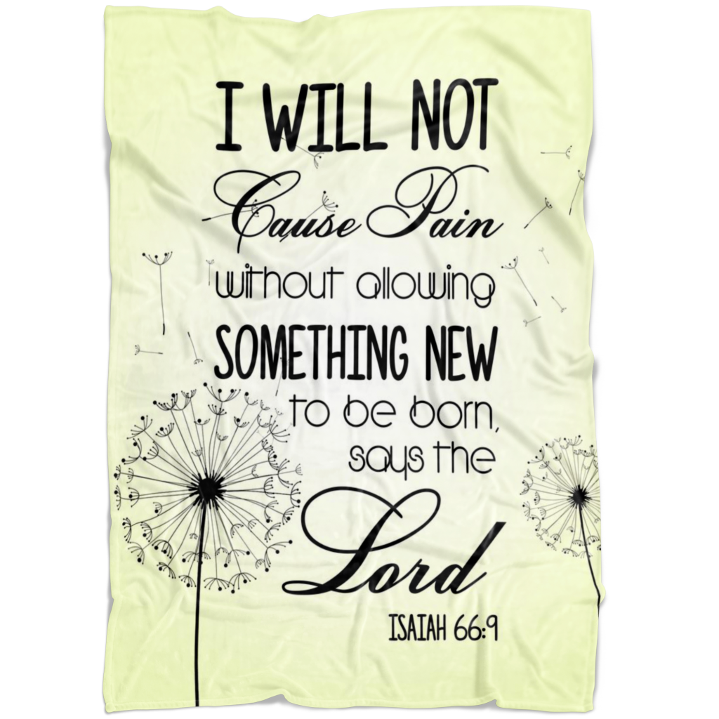 I Will Not Cause Pain Christian Fleece Blanket Quilt Bedding