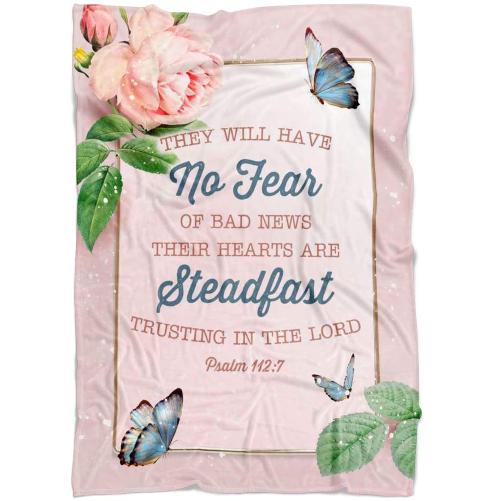 They Will Have No Fear Christian Fleece Blanket Quilt Bedding