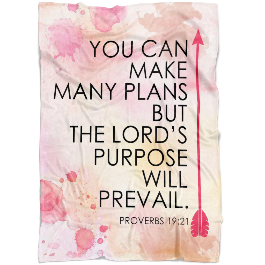 You Can Make Many Plans Christian Fleece Blanket Quilt Bedding