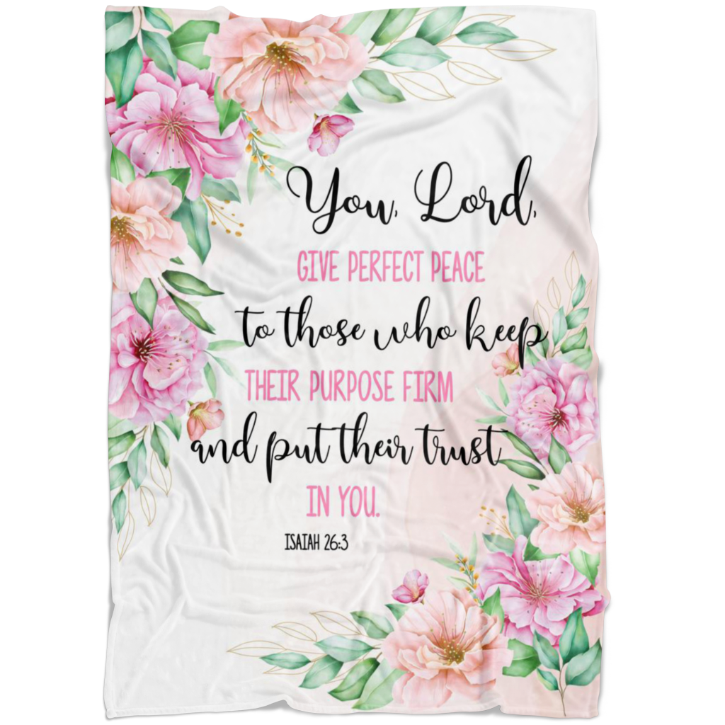 You Lord Christian Fleece Blanket Quilt Bedding