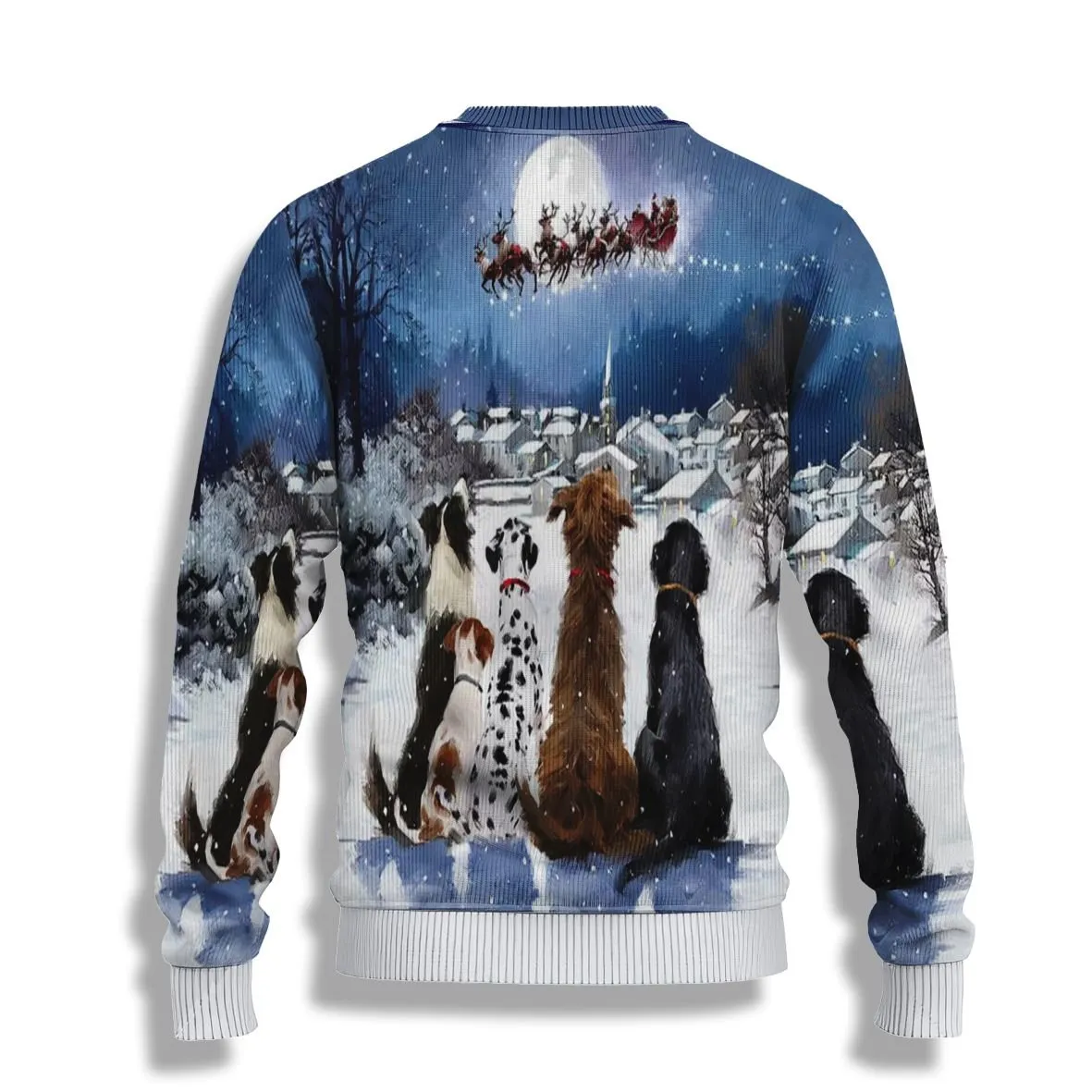 Dog Christmas Santa Claus Is Coming Ugly Sweaters, Merry Christmas Ugly Sweaters - Xmas Gift