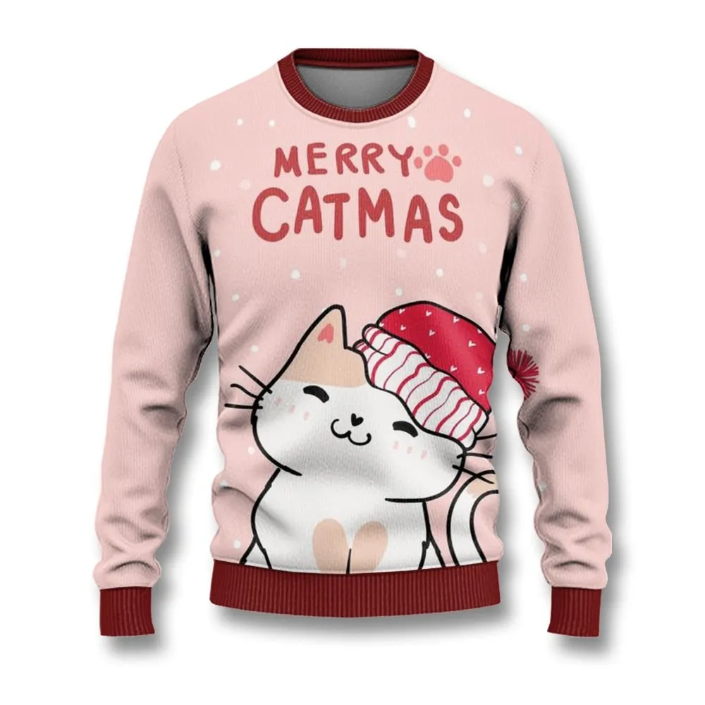 Merry Catmas Ugly Sweaters, Merry Christmas Ugly Sweaters - Xmas Gift