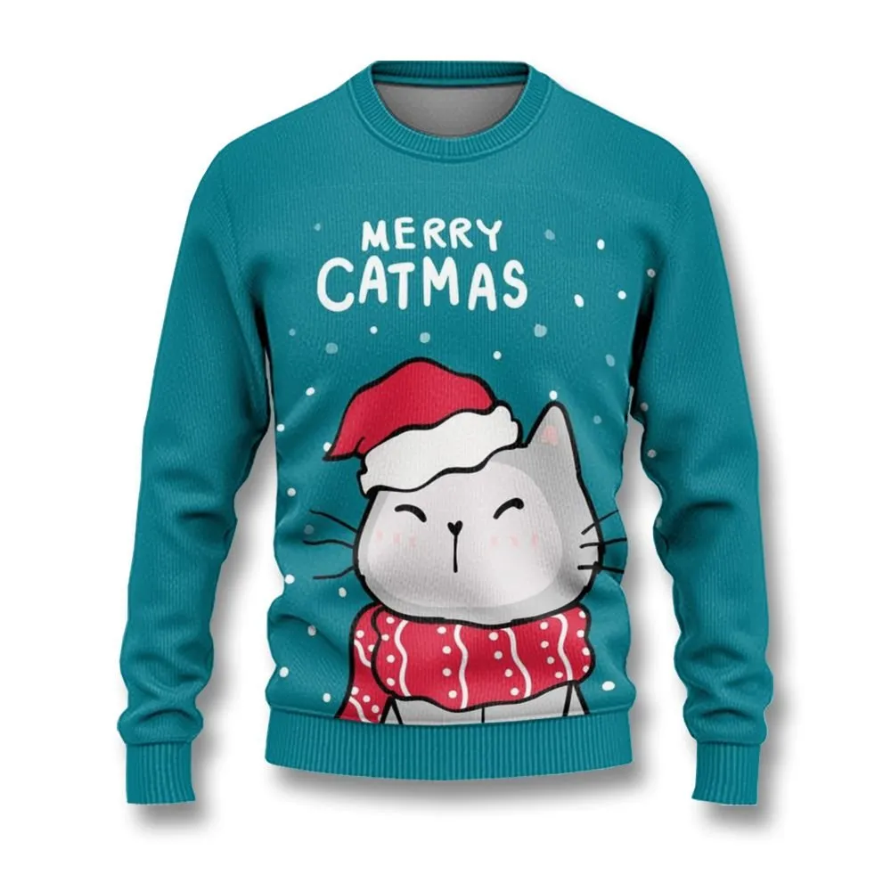 Merry Catmas Ugly Sweaters, Merry Christmas Ugly Sweaters - Xmas Gift