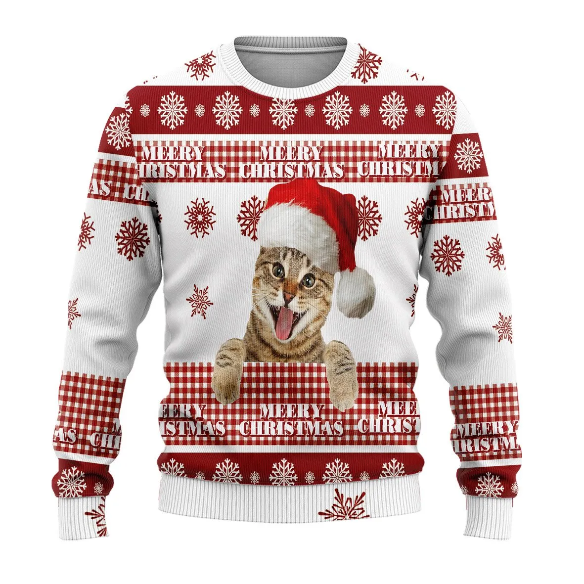 Christmas Ugly Sweater Christmas Cat Ugly Sweaters, Merry Christmas Ugly Sweaters - Xmas Gift
