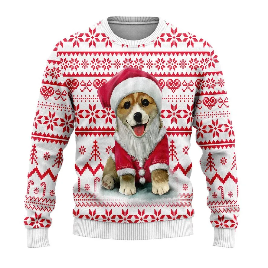 Christmas Ugly Sweater Santa Claus Dog Christmass Ugly Sweaters, Merry Christmas Ugly Sweaters - Xmas Gift