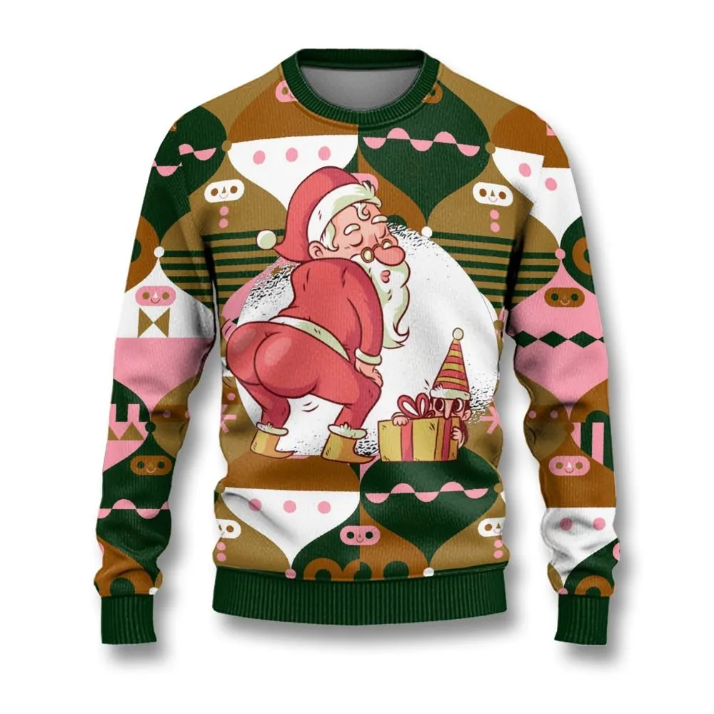 Santa Claus Christmas Ugly Sweaters, Merry Christmas Ugly Sweaters - Xmas Gift