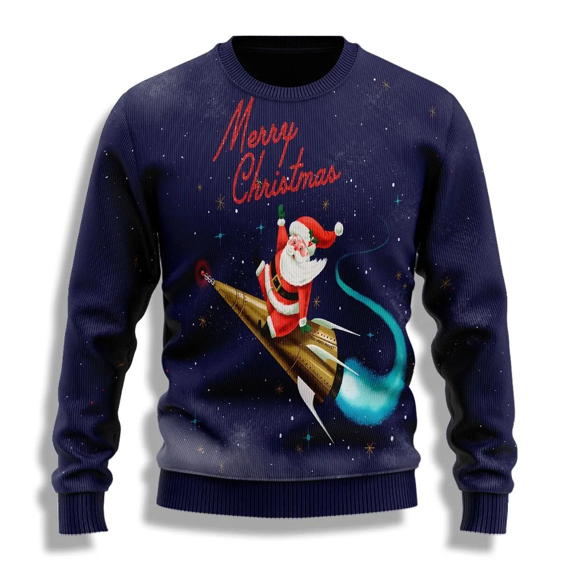 Santa Claus Christmas Ugly Sweaters, Merry Christmas Ugly Sweaters - Xmas Gift