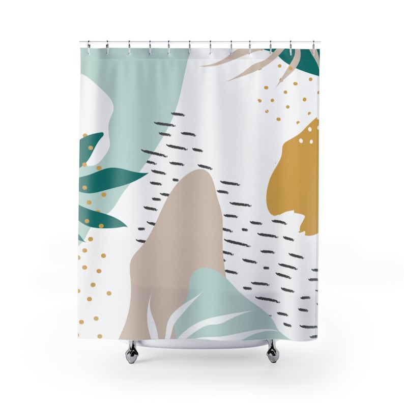 Abstract Shower Curtain Modern Bathroom Decor Home Decoration 35x71 47x71 59x71 65x71 71x71 71x79 Inches