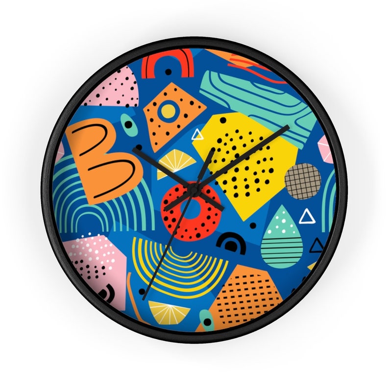 Abstract Wall Clock Gift For Home Decoration 12 X 12 Inches