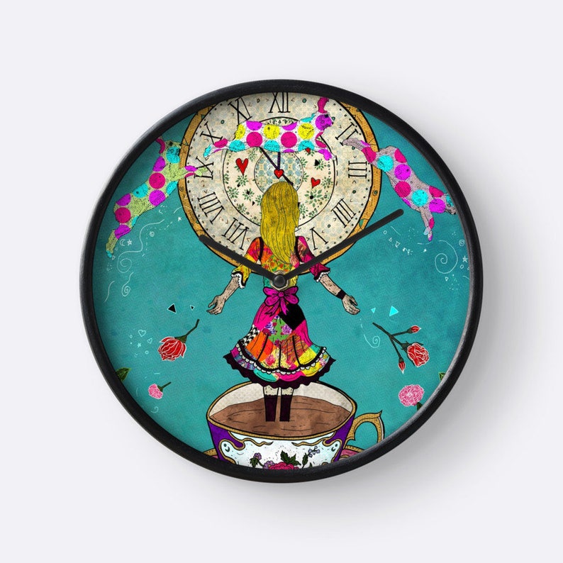 ALICE'S DREAM Wall Clock Gift For Home Decoration 12 X 12 Inches