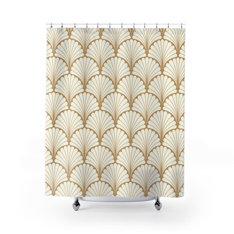 Art Deco Shower Curtain Elegant Bathroom Decor Home Decoration 35x71 47x71 59x71 65x71 71x71 71x79 Inches