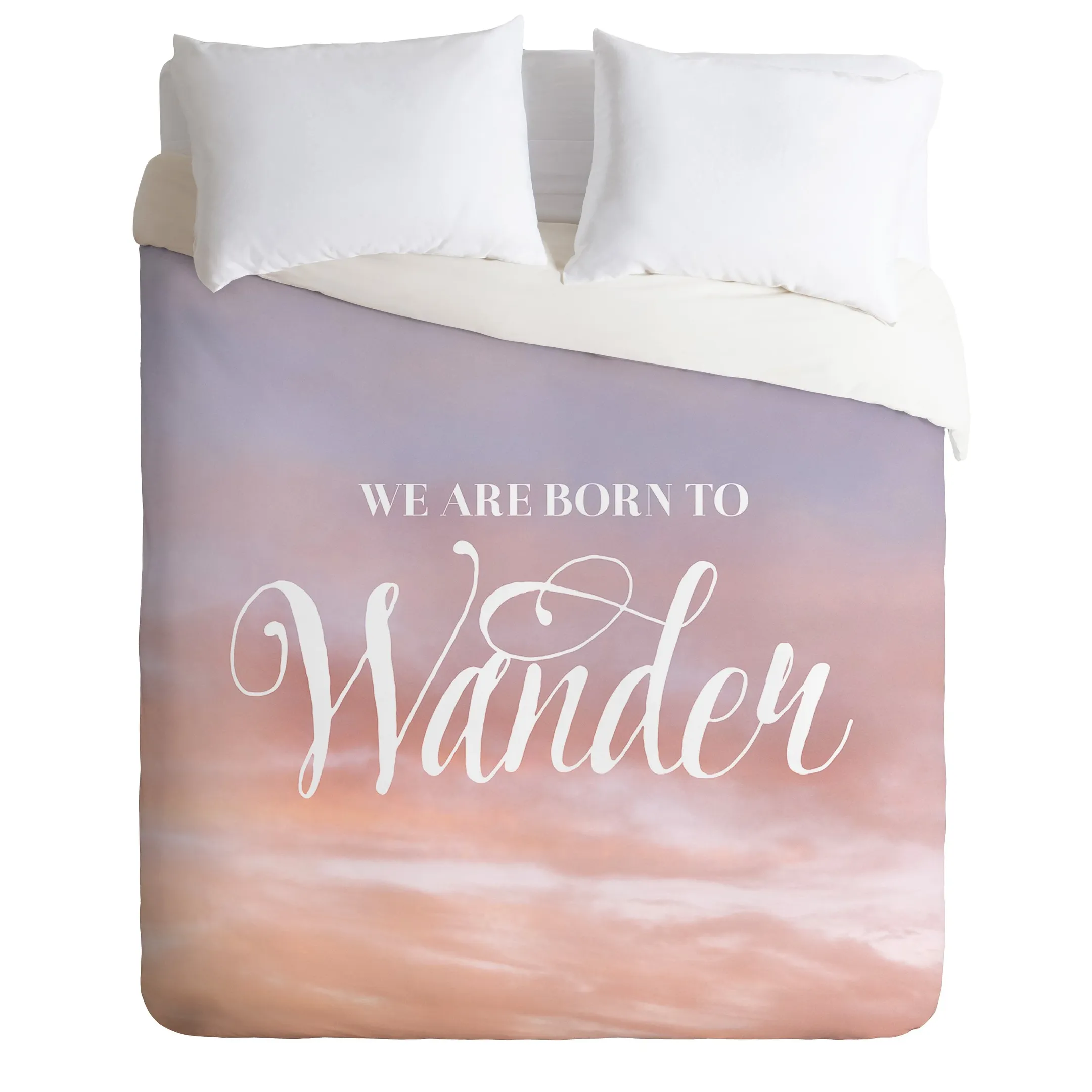 Born To Wander Inspire Quote Duvet Cover Bedding Set Bedroom Decor