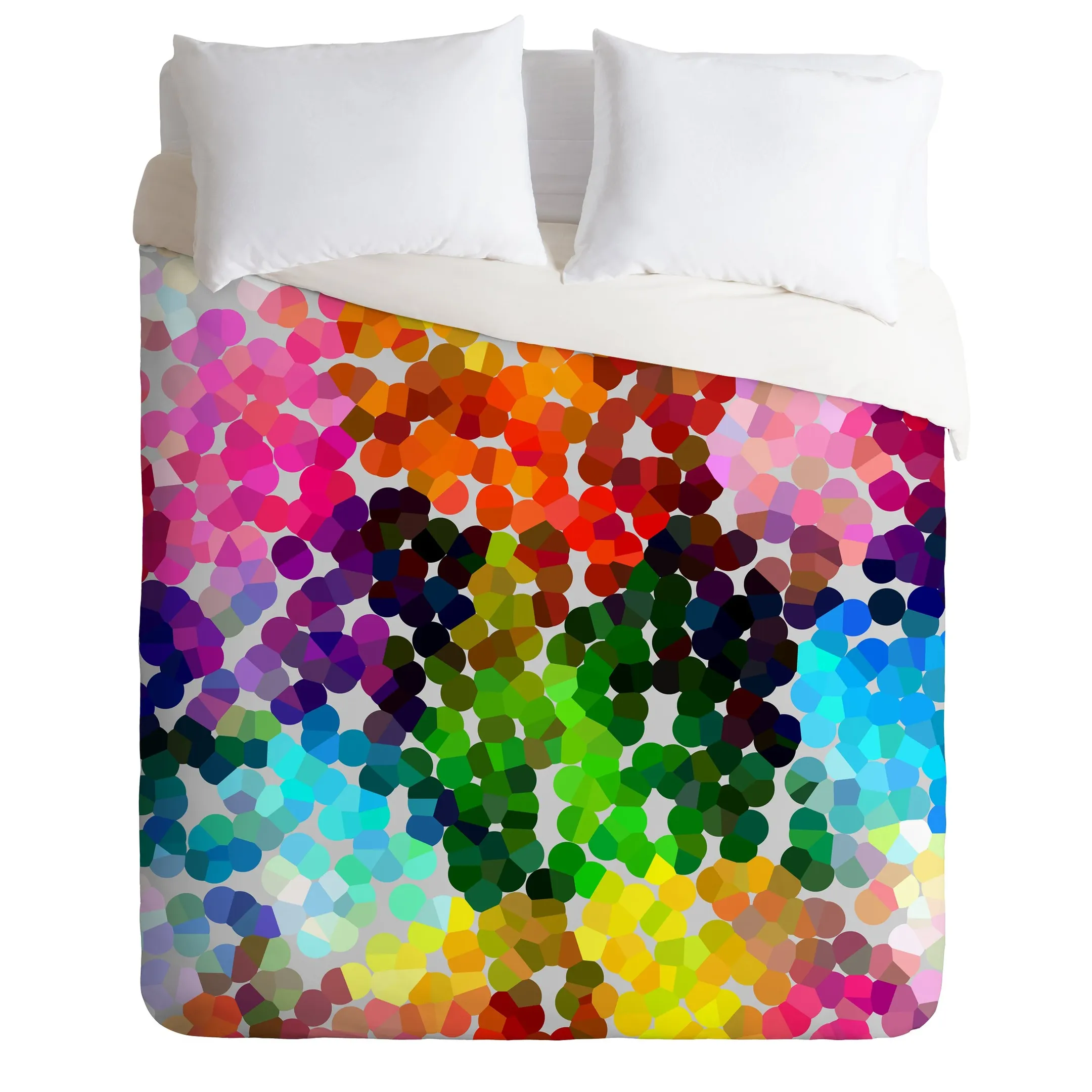 Colorful Geometric Bokeh Duvet Cover Bedding Set Bedroom Decor