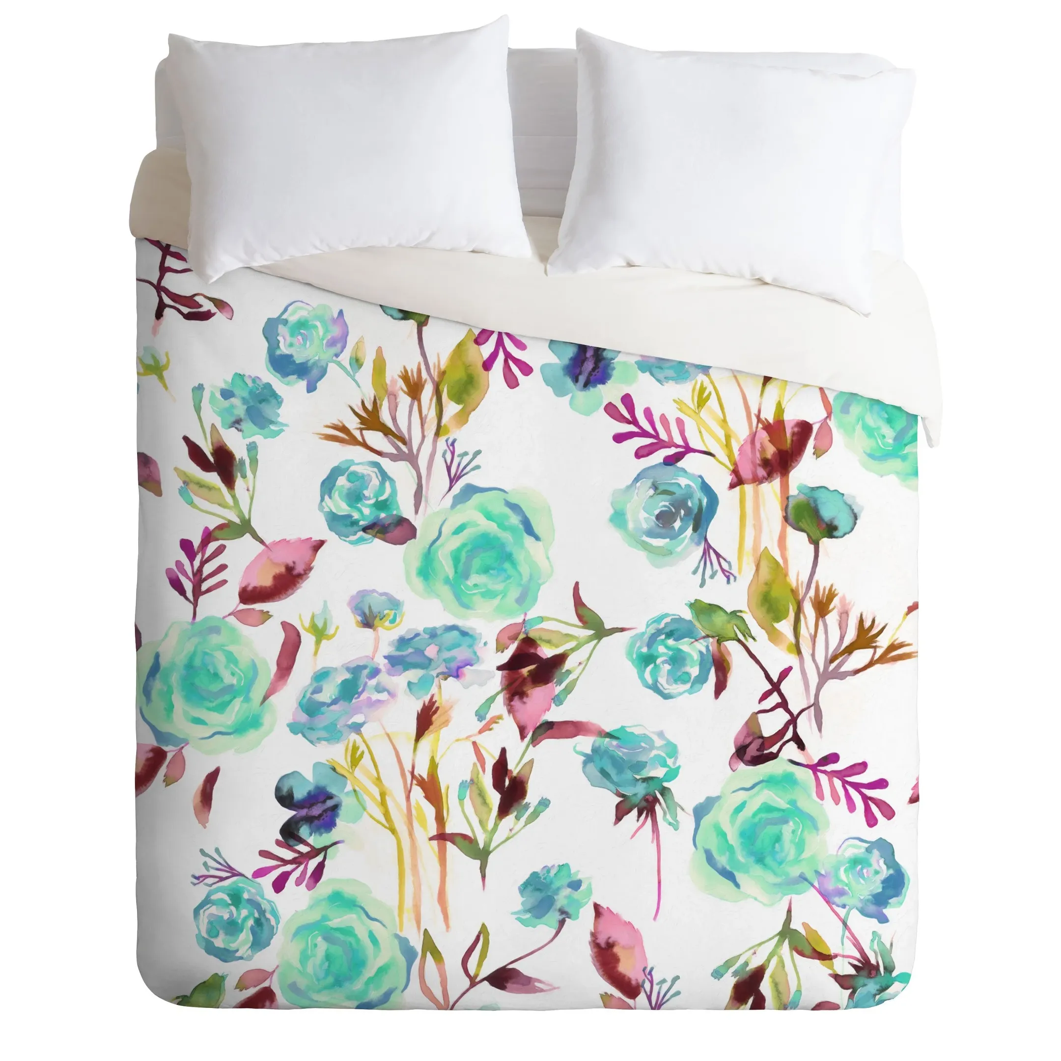 Feminine Roses Bouquet Duvet Cover Bedding Set Bedroom Decor