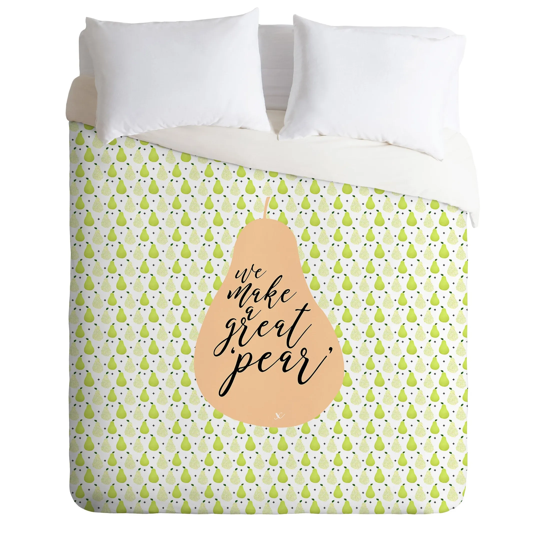 Funny Quote Great Pear Duvet Cover Bedding Set Bedroom Decor