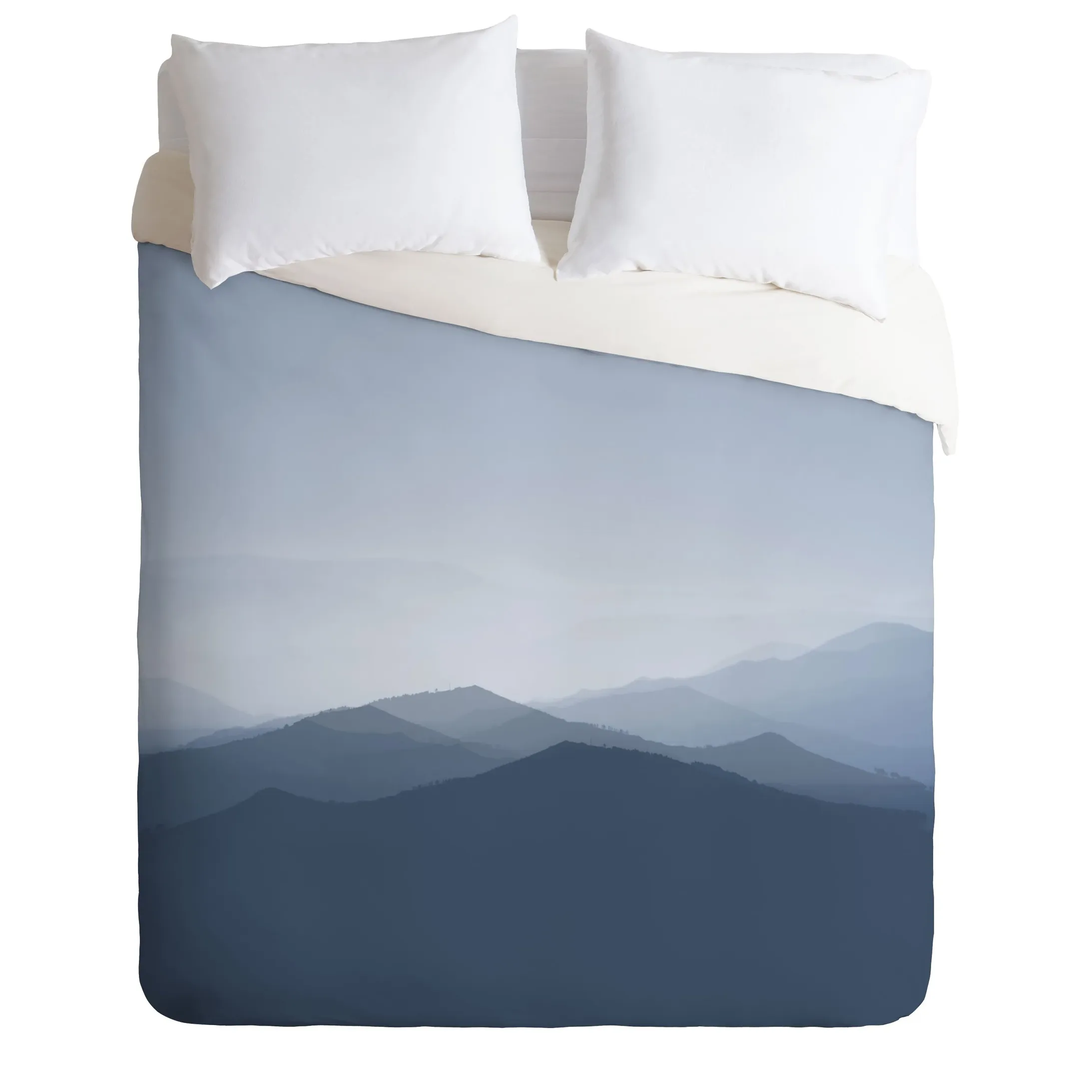 Hazy Morning Blues Duvet Cover Bedding Set Bedroom Decor