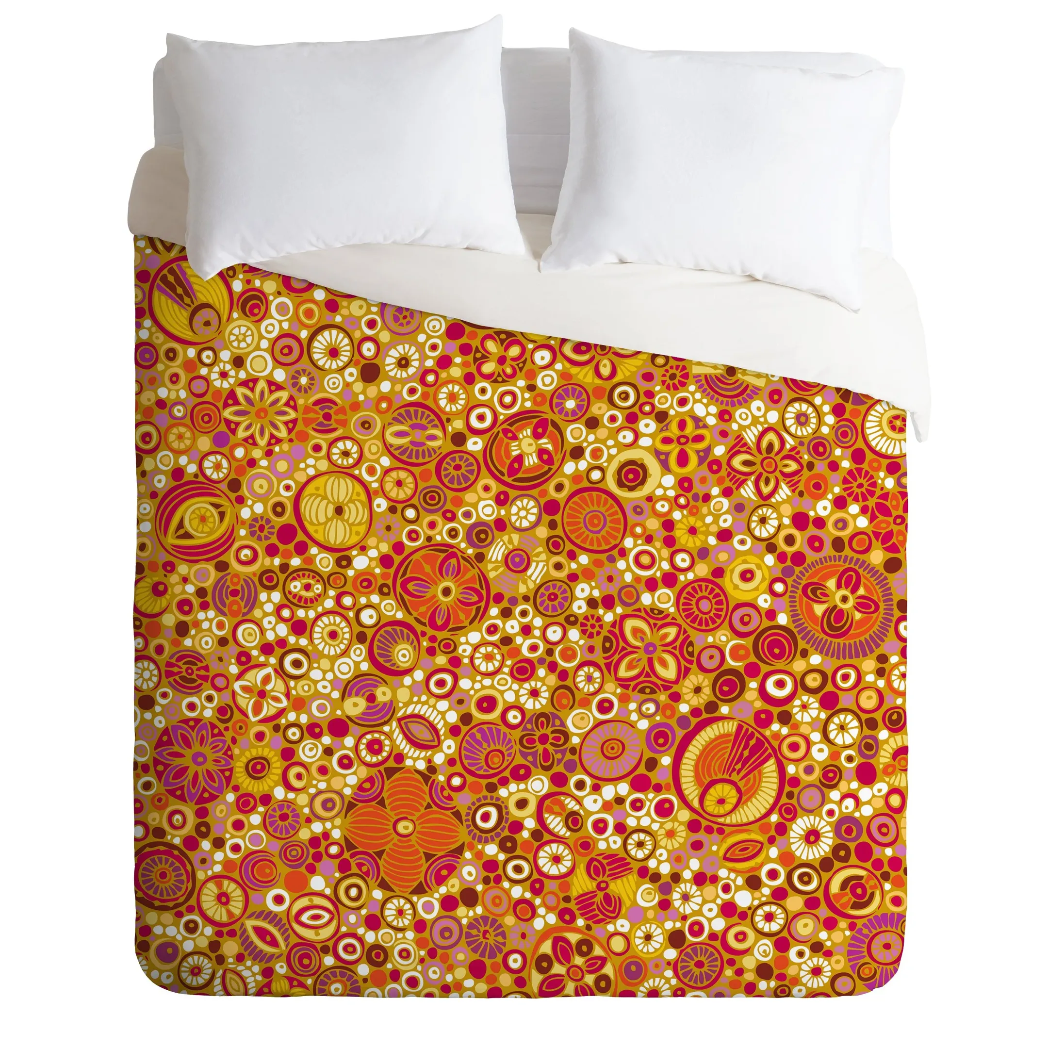 Hot Color Floral Pattern Duvet Cover Bedding Set Bedroom Decor