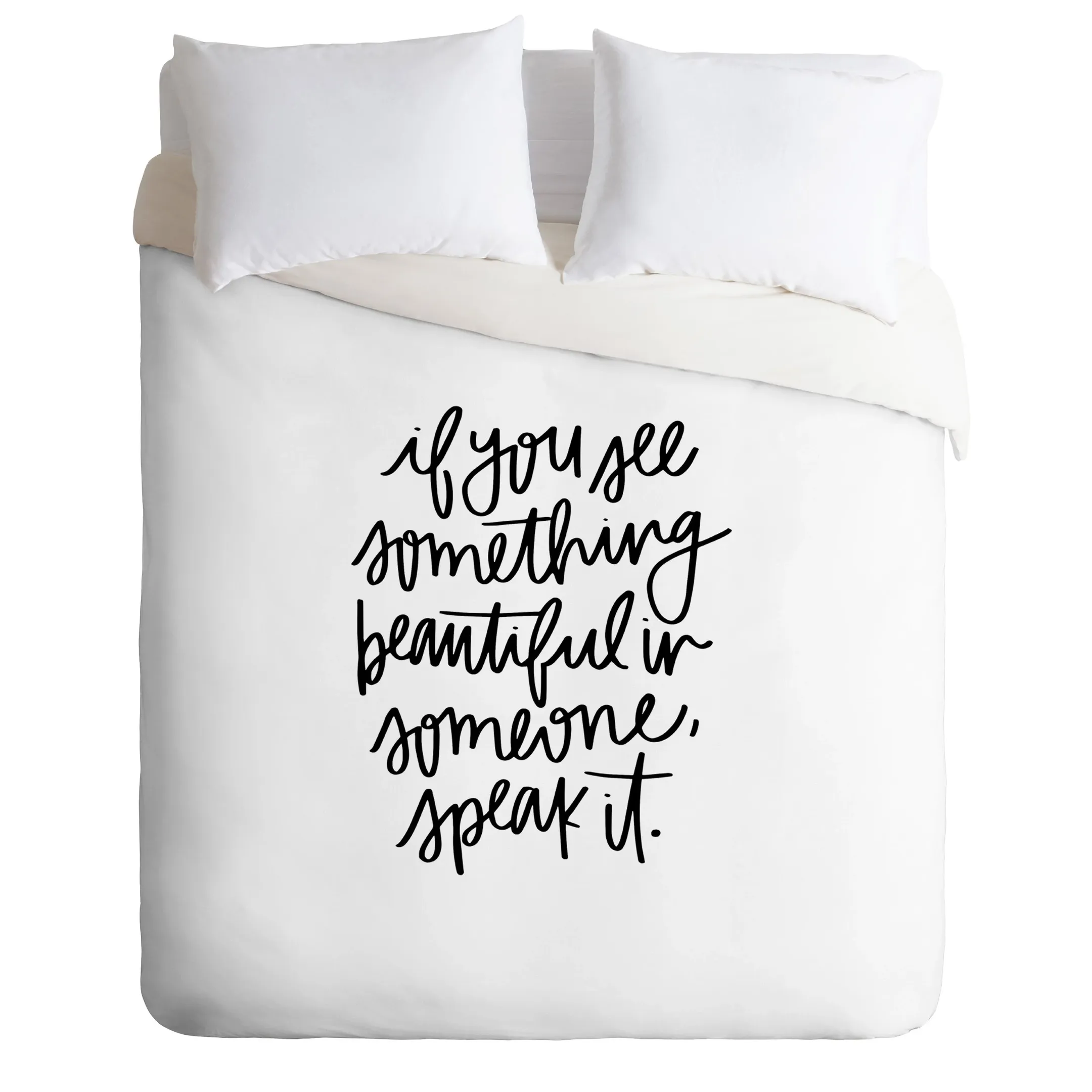 Inspire Quote Minimalism Duvet Cover Bedding Set Bedroom Decor