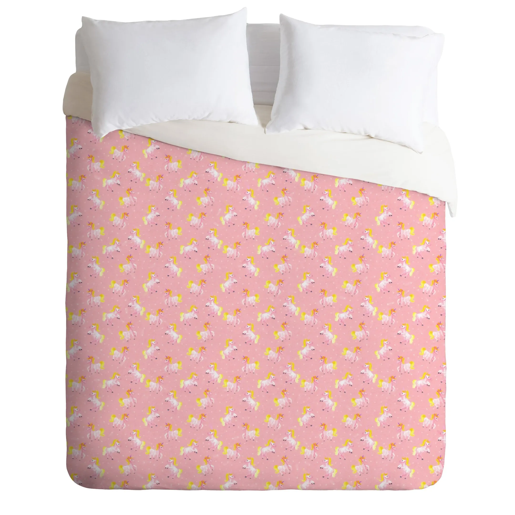 Magical Pink Unicorns Duvet Cover Bedding Set Bedroom Decor