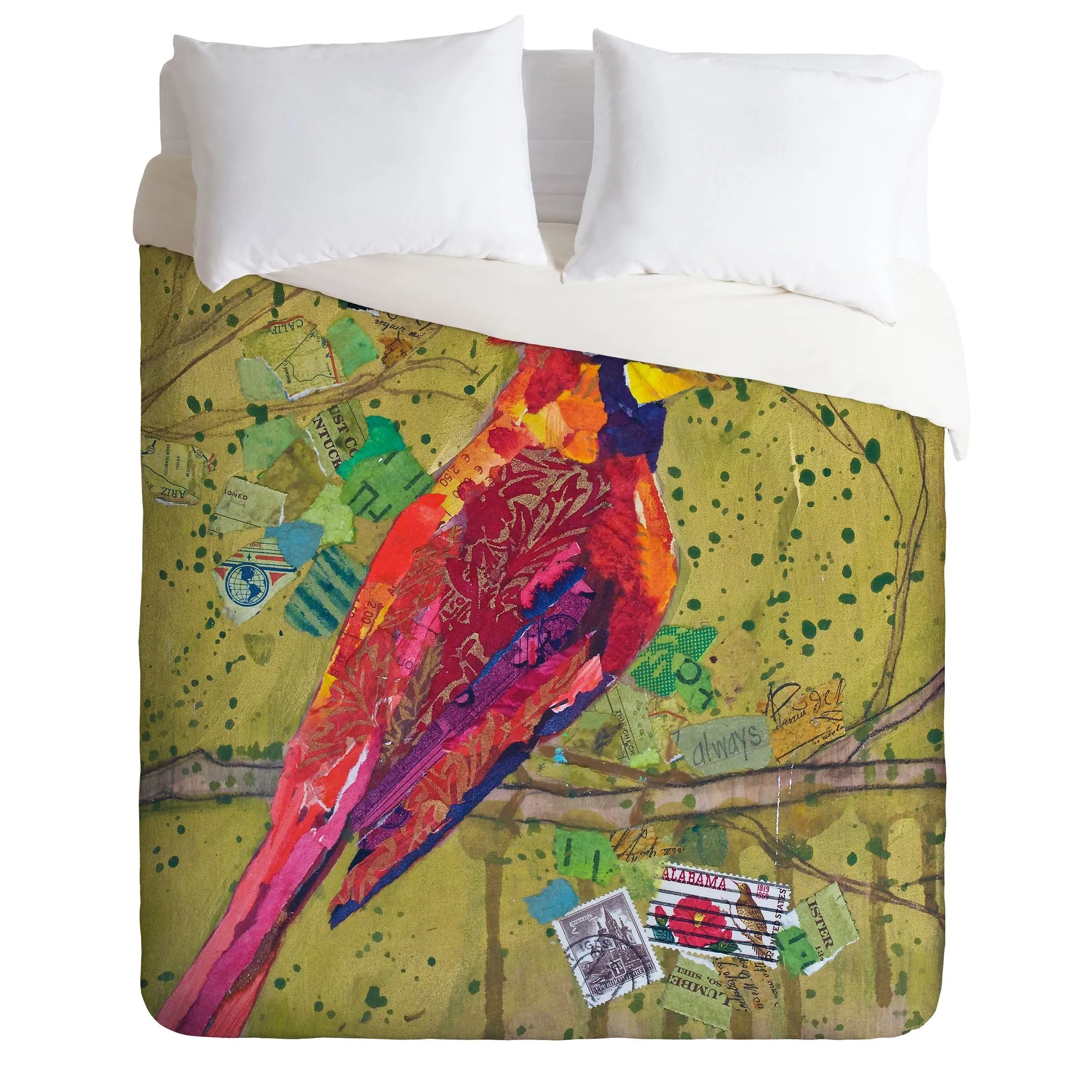 Nature Alabama Cardinal Duvet Cover Bedding Set Bedroom Decor