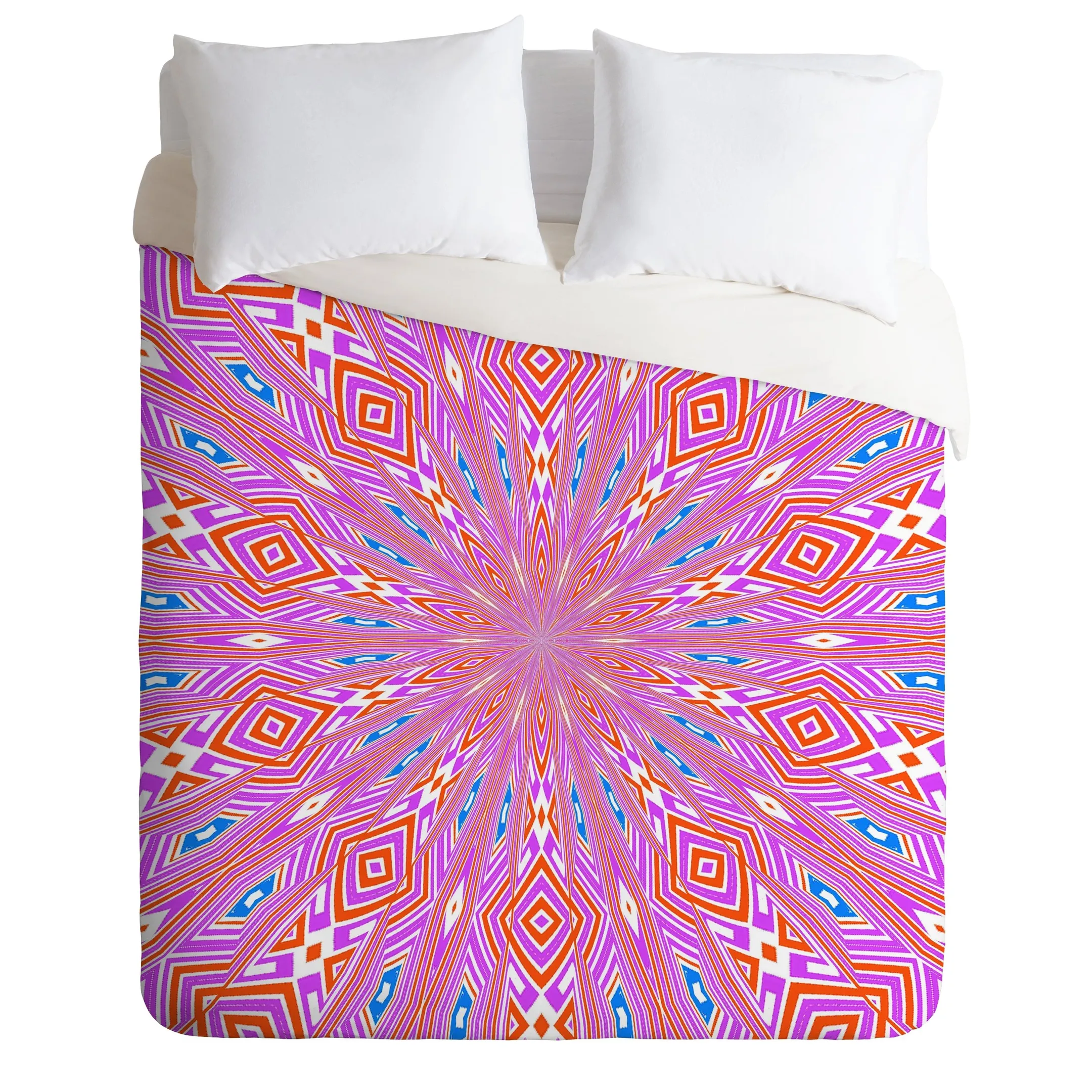 Pink Urban Aztec Reverse Duvet Cover Bedding Set Bedroom Decor Sixni Pink Urban Aztec Reverse Duvet Cover, Aztec Bedding King