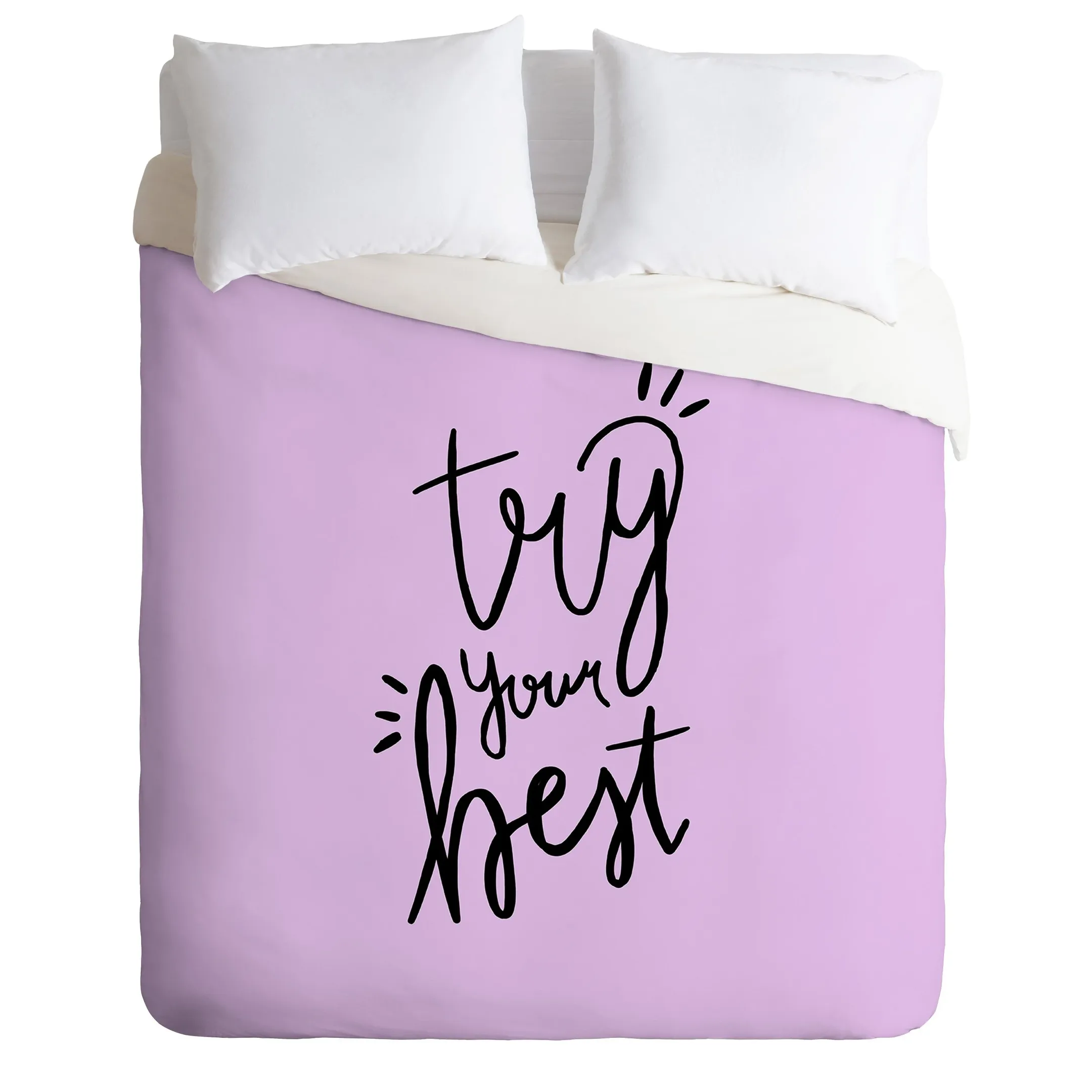 Try Your Best Duvet Cover Bedding Set Bedroom Decor