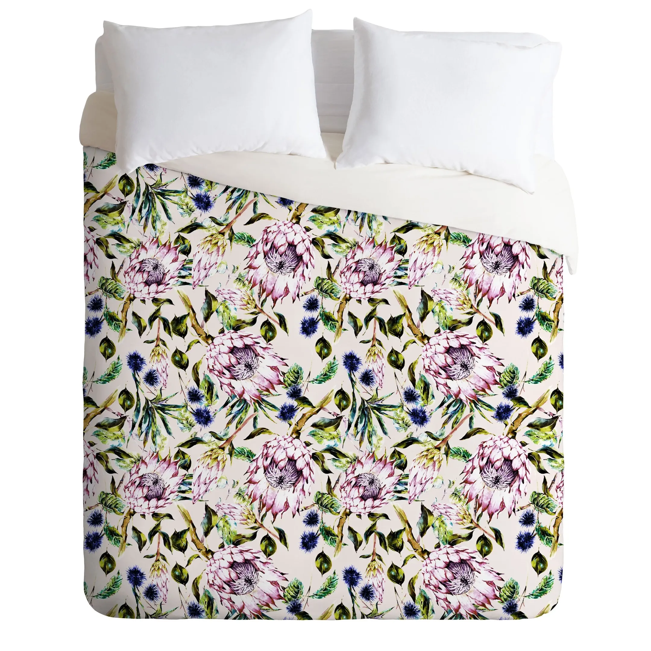 Watercolor Floral In Garden Duvet Cover Bedding Set Bedroom Decor