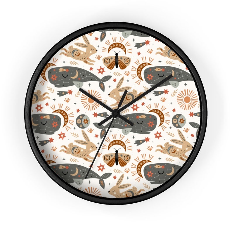 Celestial Galaxy Animals Wall Clock Gift For Home Decoration 12 X 12 Inches