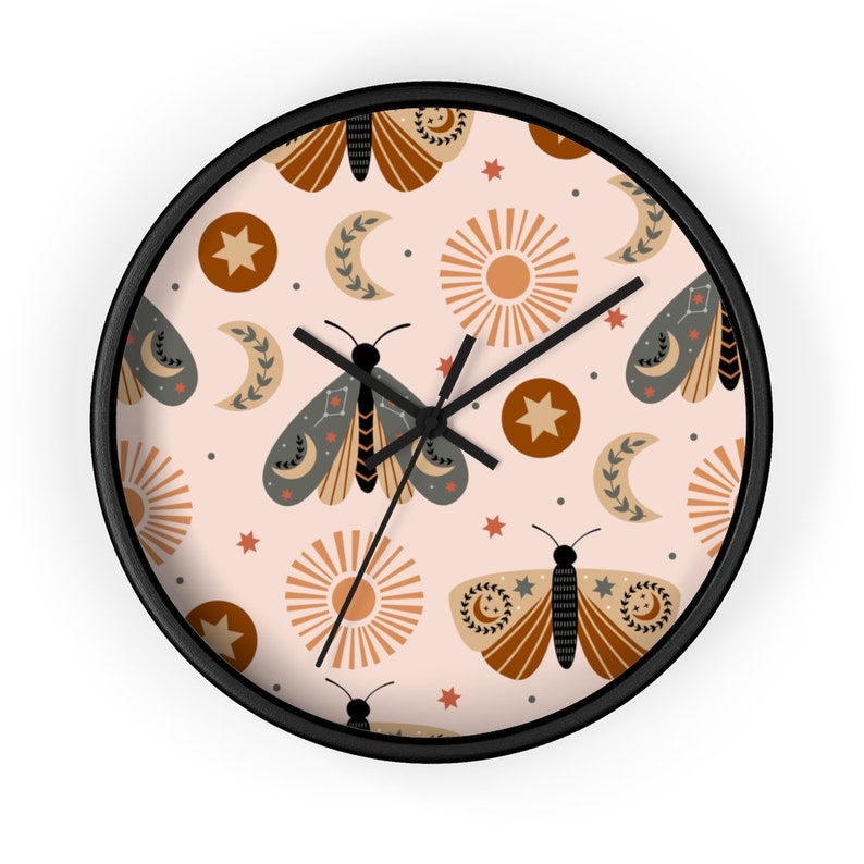 Celestial Galaxy Boho Wall Clock Gift For Home Decoration 12 X 12 Inches