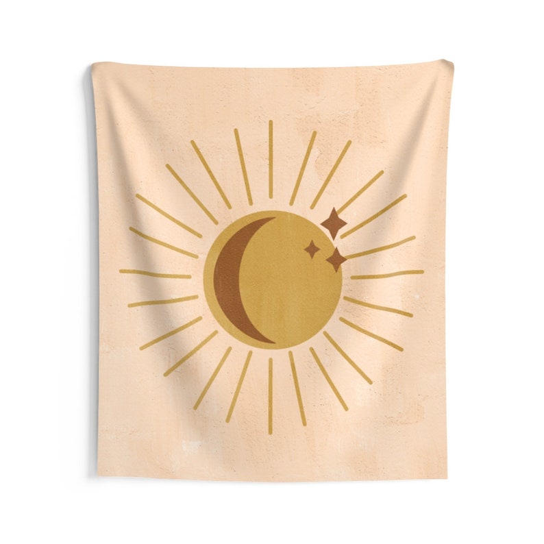 Celestial Sun Moon Tapestry Wall Hanging Home Decoration 59x51 79x67 93x79 Inches