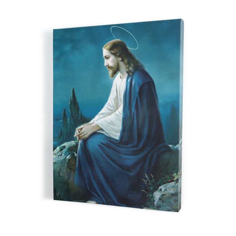 Christ In Gethsemane Jesus Christ Wall Art Gift For Home Decoration 8x10 8x12 12x18 16x24 20x30 24x36 Inches
