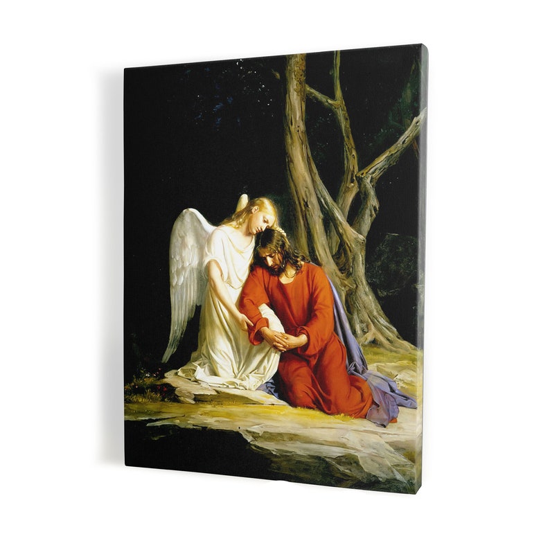 Christ In Gethsemane Jesus Christ Wall Art Gift For Home Decoration 8x10 8x12 12x18 16x24 20x30 24x36 Inches