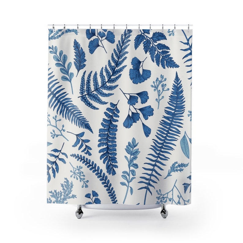 Fern Shower Curtain Botanical Bathroom Decor Home Decoration 35x71 47x71 59x71 65x71 71x71 71x79 Inches