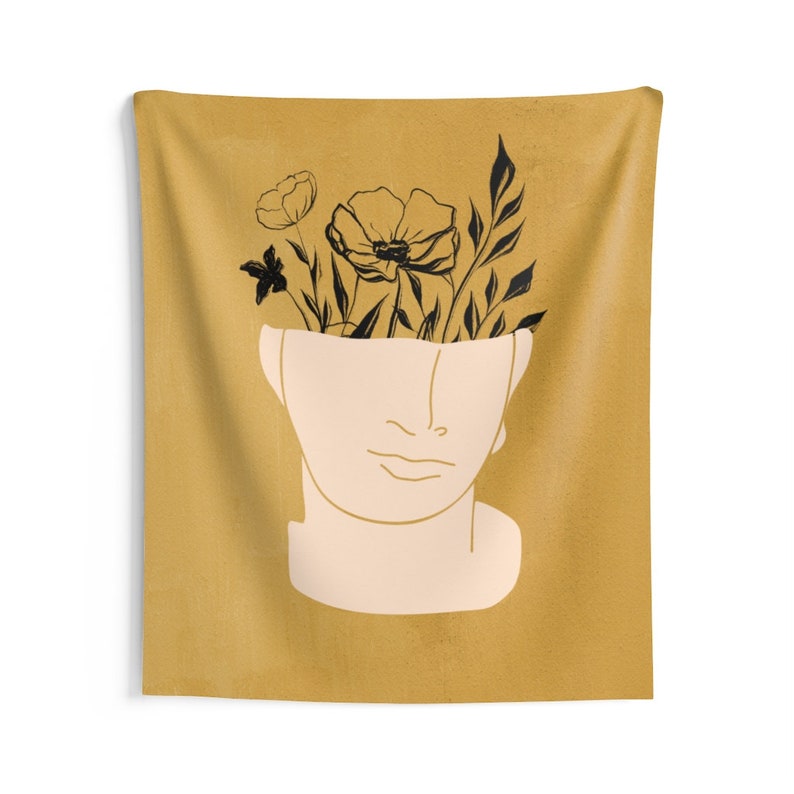 Floral Sculpture Tapestry Wall Hanging Home Decoration 59x51 79x67 93x79 Inches