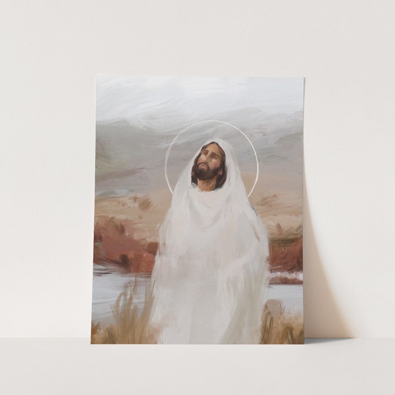 He Seeks Me As I Wander Jesus Christ Wall Art Gift For Home Decoration 8x10 8x12 12x18 16x24 20x30 24x36 Inches