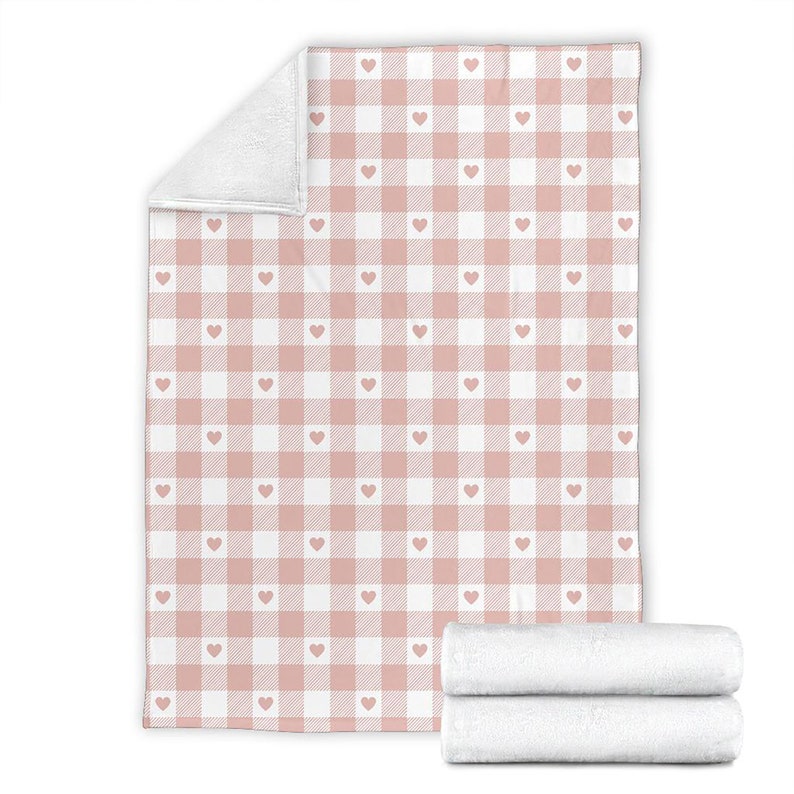 Heart Flannel Fleece Blanket Quilt Bedding Print For Women Men Kids Gifts