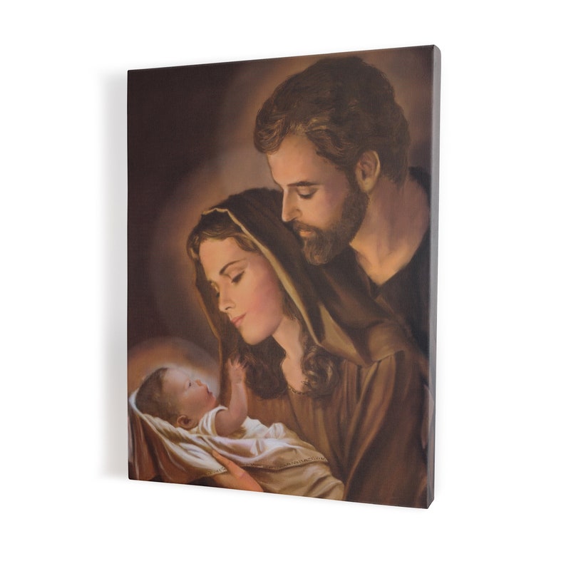 Holy Family Jesus Christ Wall Art Gift For Home Decoration 8x10 8x12 12x18 16x24 20x30 24x36 Inches