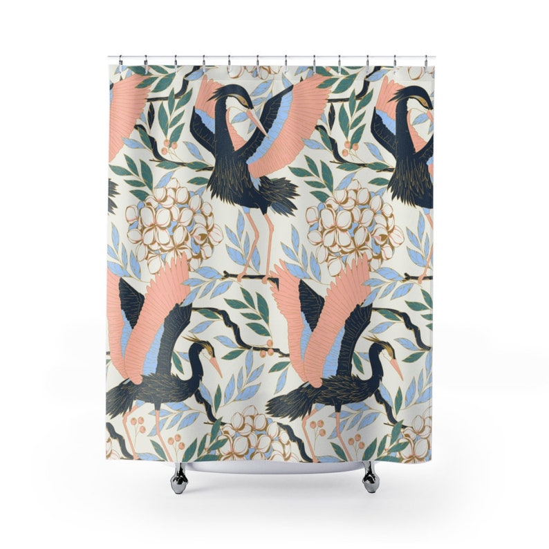 Japanese Shower Curtain Oriental Bathroom Decor Home Decoration 35x71 47x71 59x71 65x71 71x71 71x79 Inches