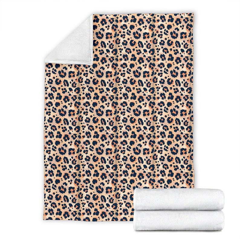 Leopard Pattern Fleece Blanket Quilt Bedding Print For Women Men Kids Gifts