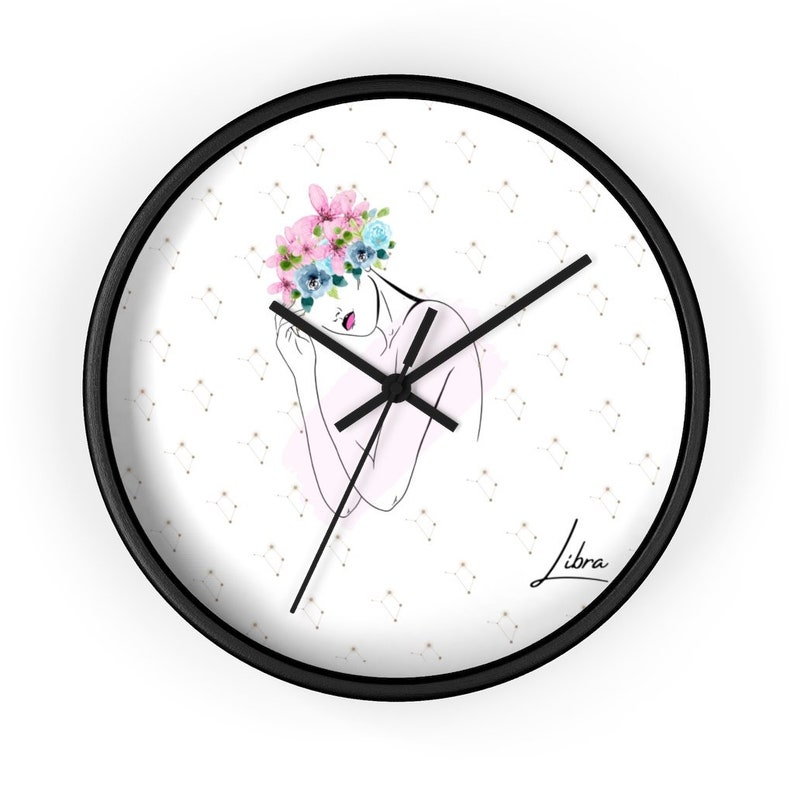 Libra Girl Wall Clock Gift For Home Decoration 12 X 12 Inches