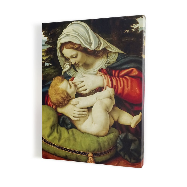 Madonna With Child Jesus Christ Wall Art Gift For Home Decoration 8x10 8x12 12x18 16x24 20x30 24x36 Inches