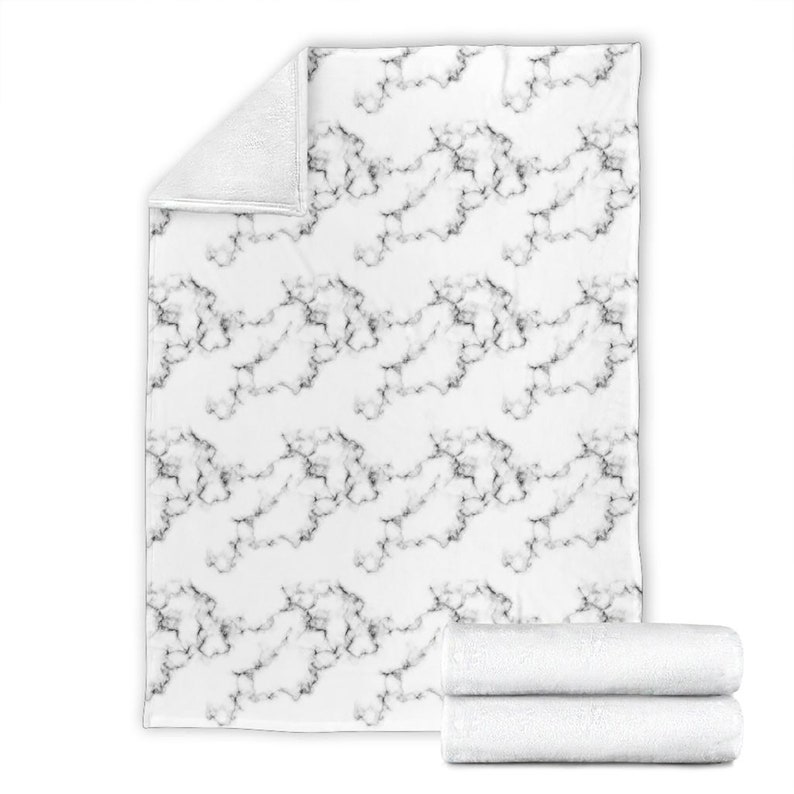 Marble Pattern Fleece Blanket Quilt Bedding Print For Women Men Kids Gifts