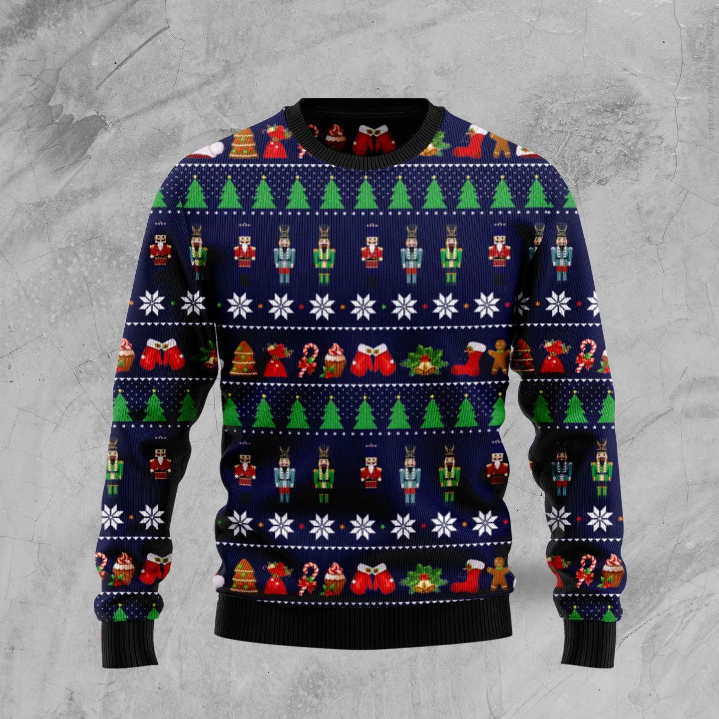Christmas Ugly Sweater Nutcracker Funny Unisex Sweater Gift