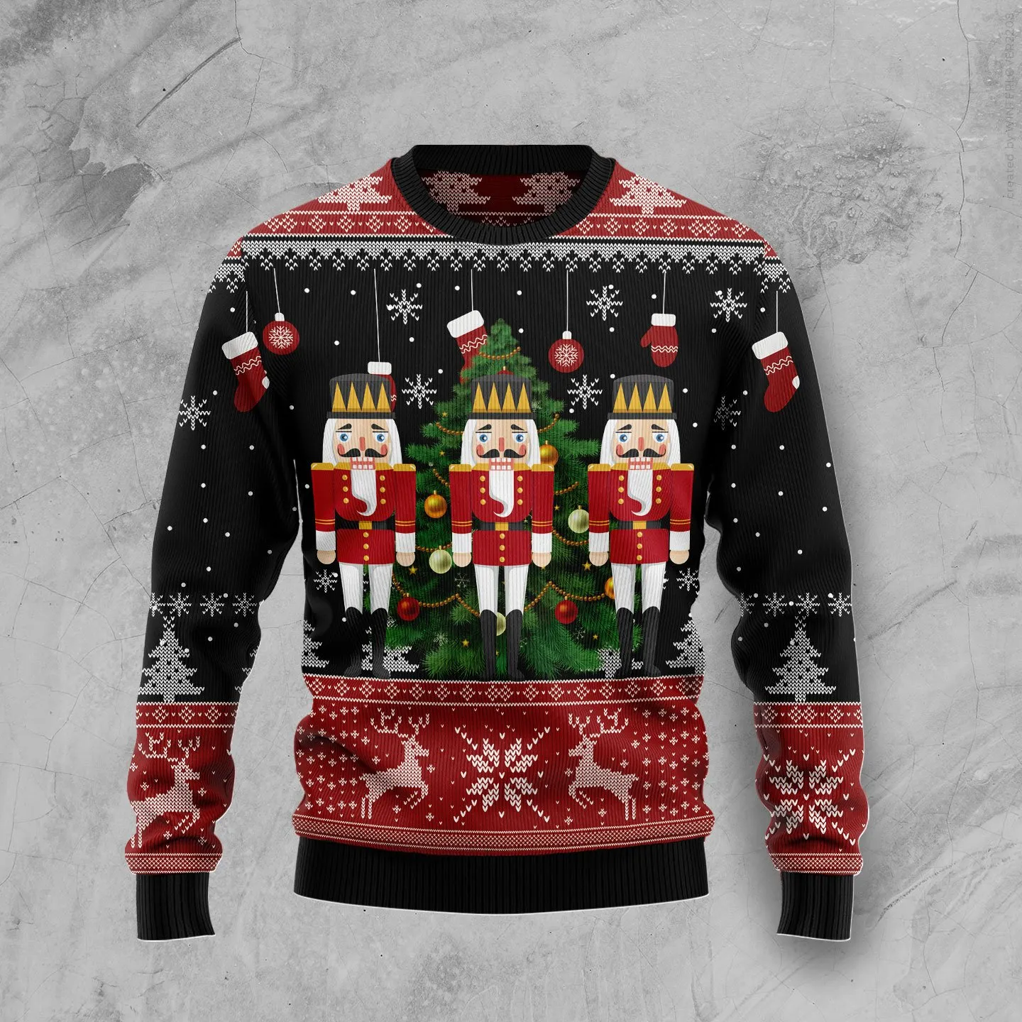 Christmas Ugly Sweater Nutcracker Funny Unisex Sweater Gift