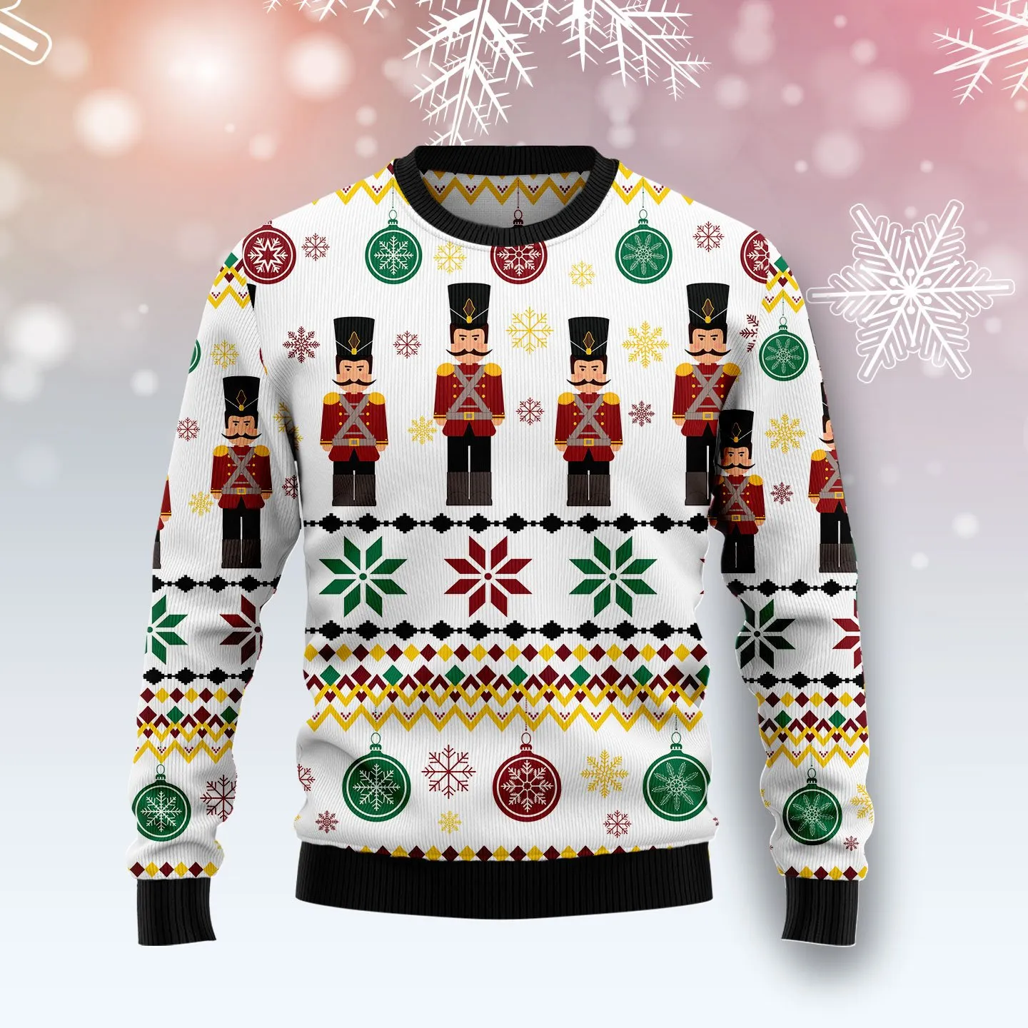 Christmas Ugly Sweater Nutcracker Group Funny Unisex Sweater Gift
