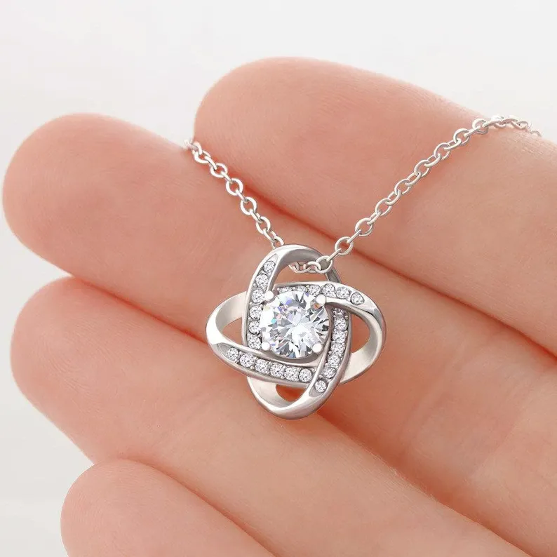 to My Daughter in Law Personalized Necklace Wedding Gift Daughter Love Knot Necklace Custom Card Necklace Necklace for Daughter in Law to My Daughter in Law Personalized Necklace Wedding Gift Daughter Love Knot Necklace Custom Card Necklace Necklace for Daughter in Law