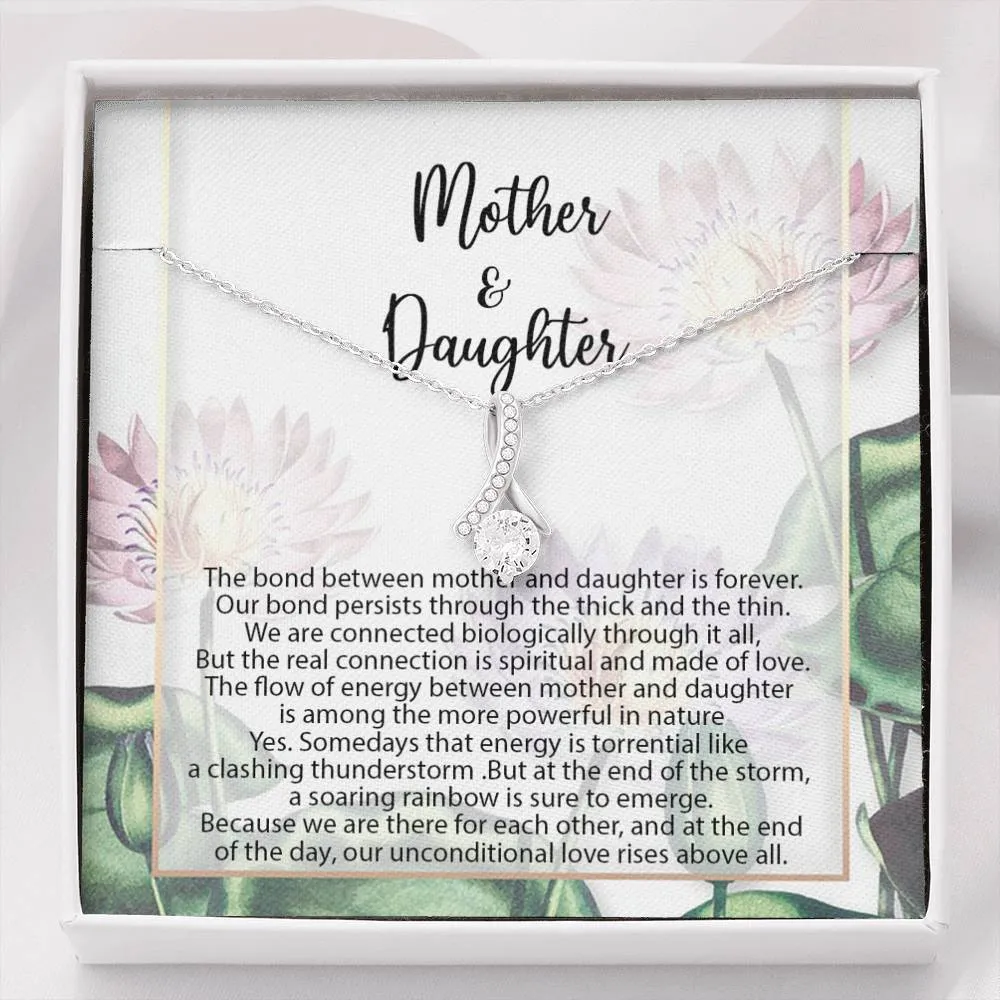 Personalized Necklace Gift For Mom And Daughter Alluring Beauty Necklace Alluring Beauty Necklace Message Card And Box
