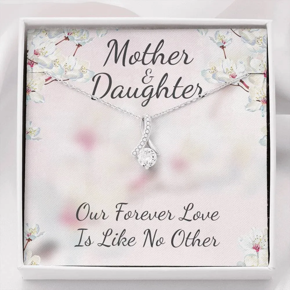 Personalized Necklace Gift For Mother Daughter Alluring Beauty Necklace With Message Card And Box